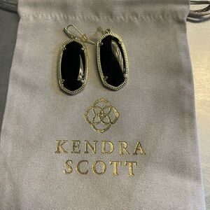 Black and Gold Kendra Scott Dangle earrings
